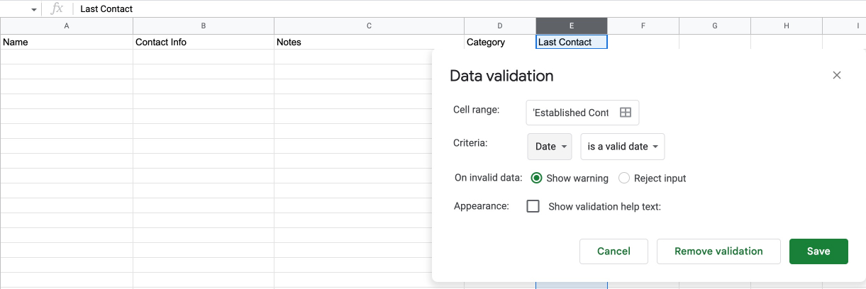 How to make cells in a column show datepicker